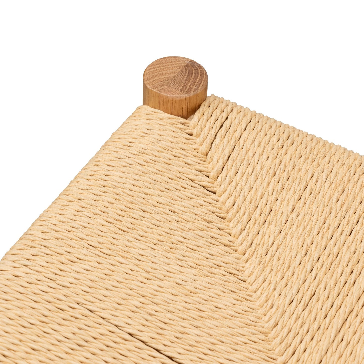 Erika 110cm Oak Bench - Natural Seat