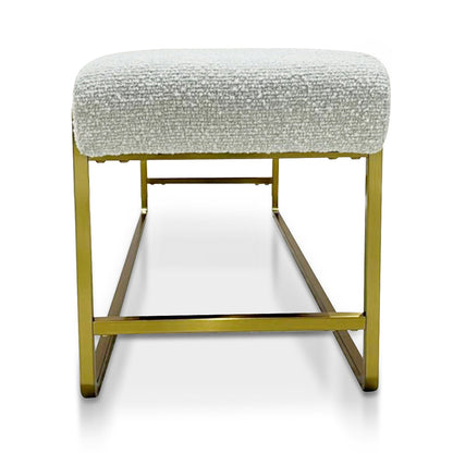 Megan 1.52m Bench - Pearl Grey Boucle
