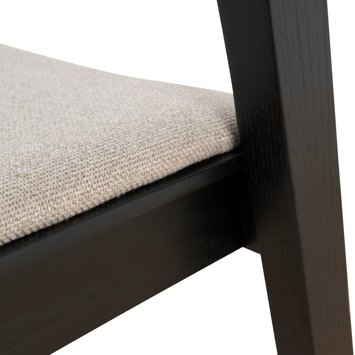 Davis Dining Chair – Black Timber, Grey Seat (Set of 2) – view 12