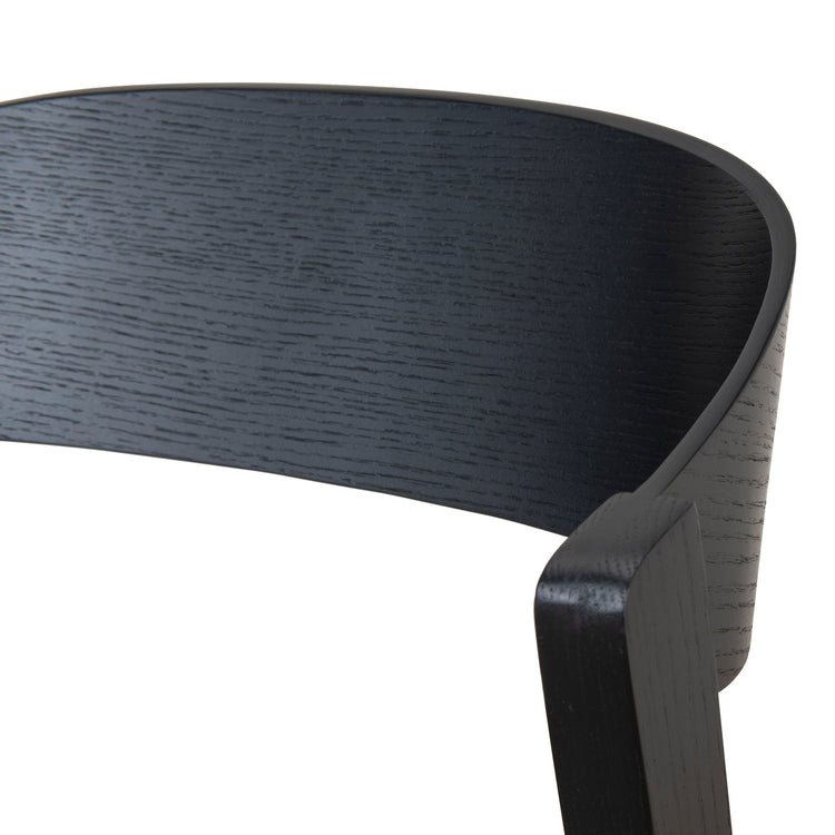 Davis Dining Chair – Black Timber, Grey Seat (Set of 2) – view 9