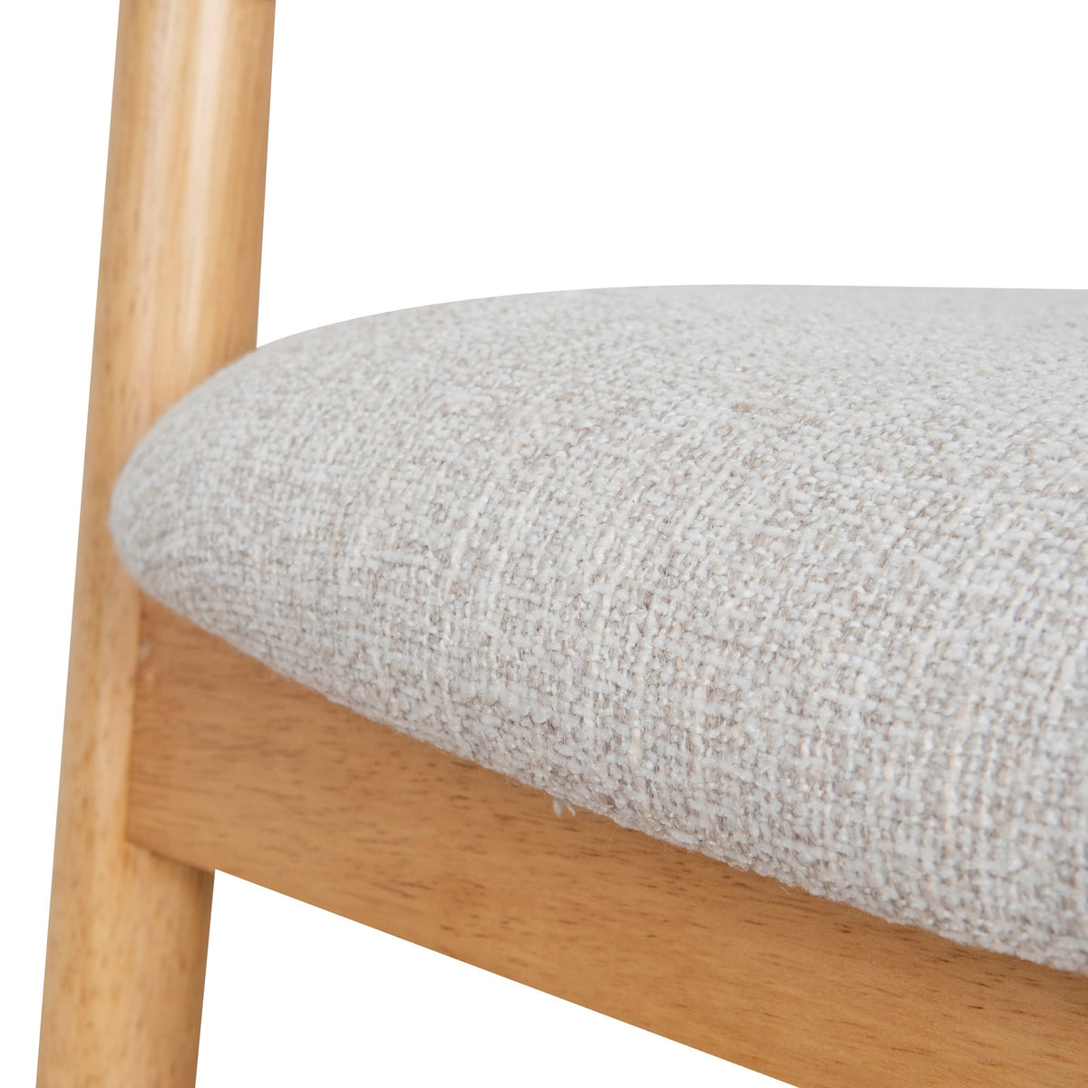 Harri Coastal Beige Dining Chair - Natural