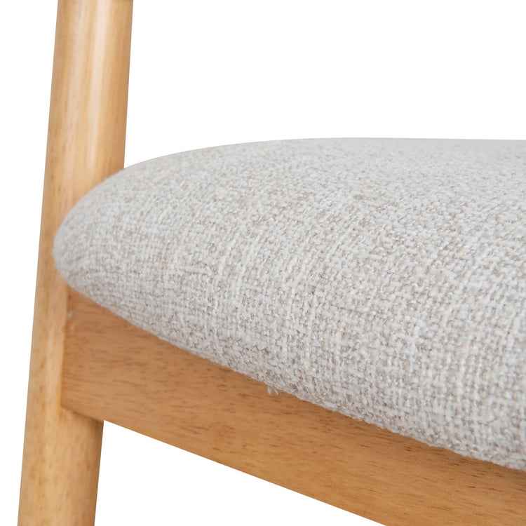 Harri Coastal Beige Dining Chair - Natural