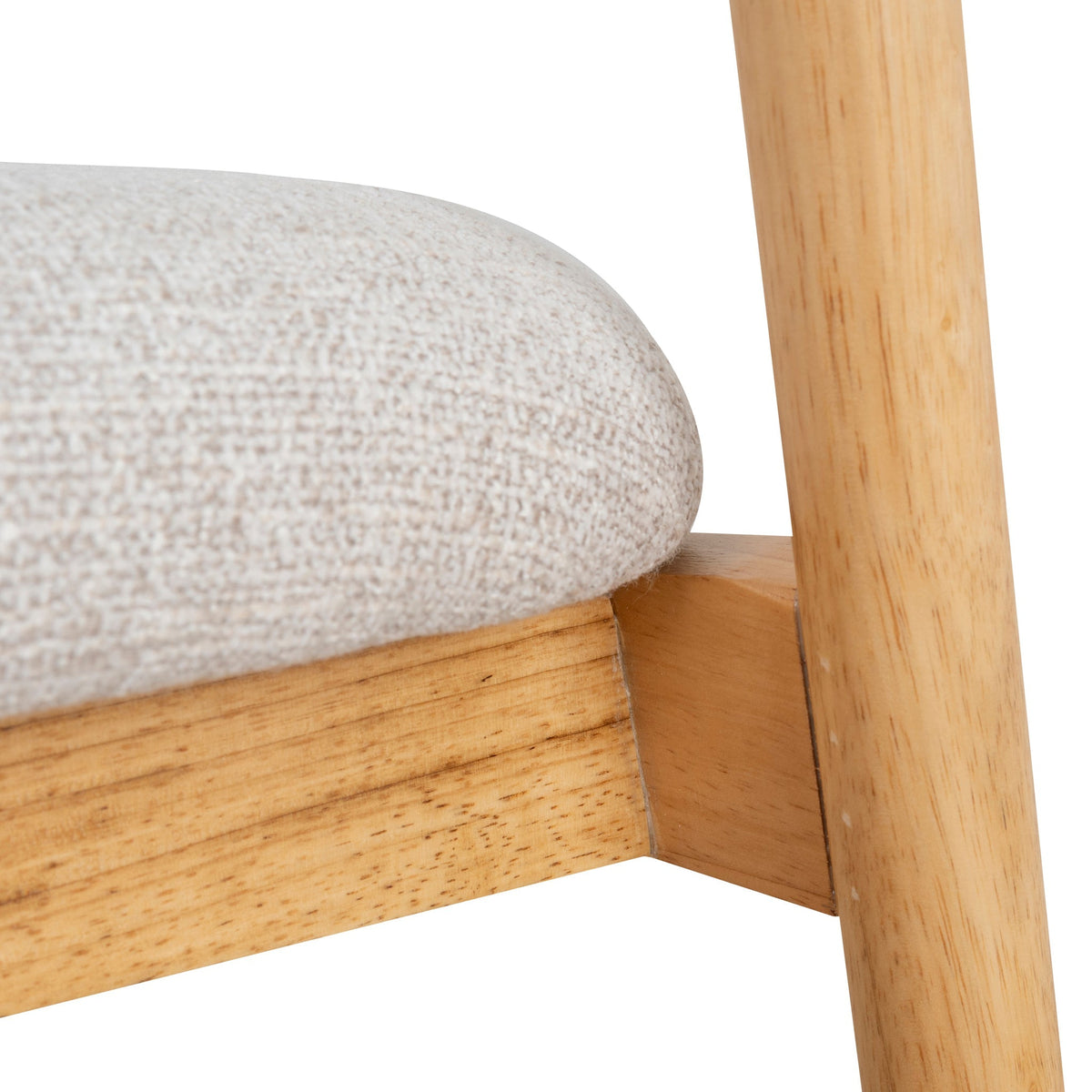 Harri Coastal Beige Dining Chair - Natural