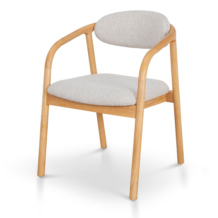 Harri Coastal Beige Dining Chair - Natural