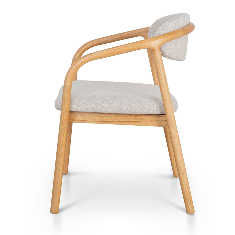 Harri Coastal Beige Dining Chair - Natural