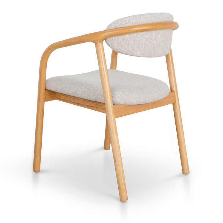 Harri Coastal Beige Dining Chair - Natural