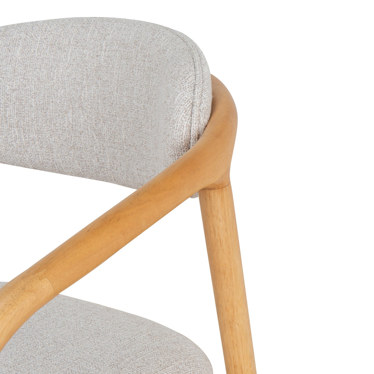 Harri Coastal Beige Dining Chair - Natural