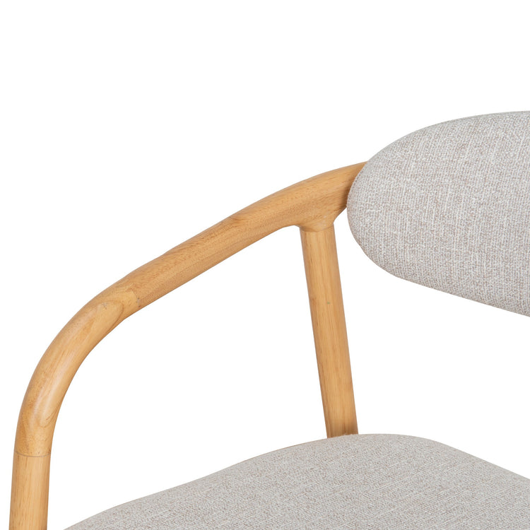 Harri Coastal Beige Dining Chair - Natural