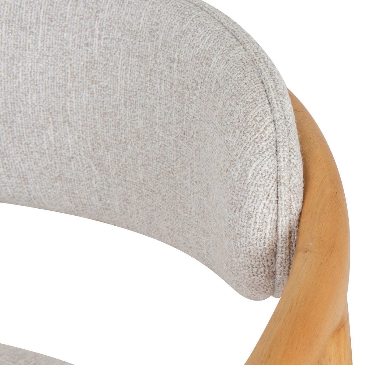Harri Coastal Beige Dining Chair - Natural