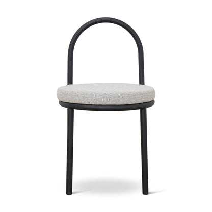 Black Dining Chair - Clay Grey (Set of 2)