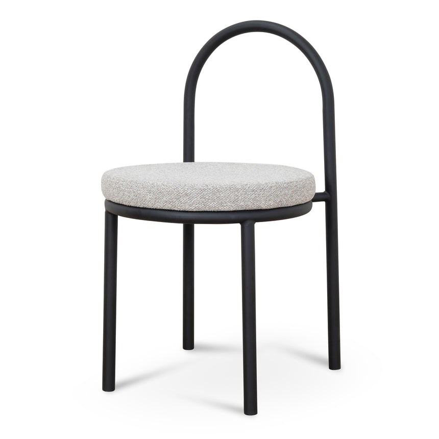 Black Dining Chair - Clay Grey (Set of 2)