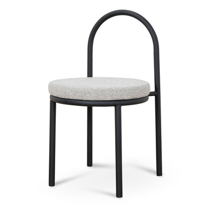 Black Dining Chair - Clay Grey (Set of 2)