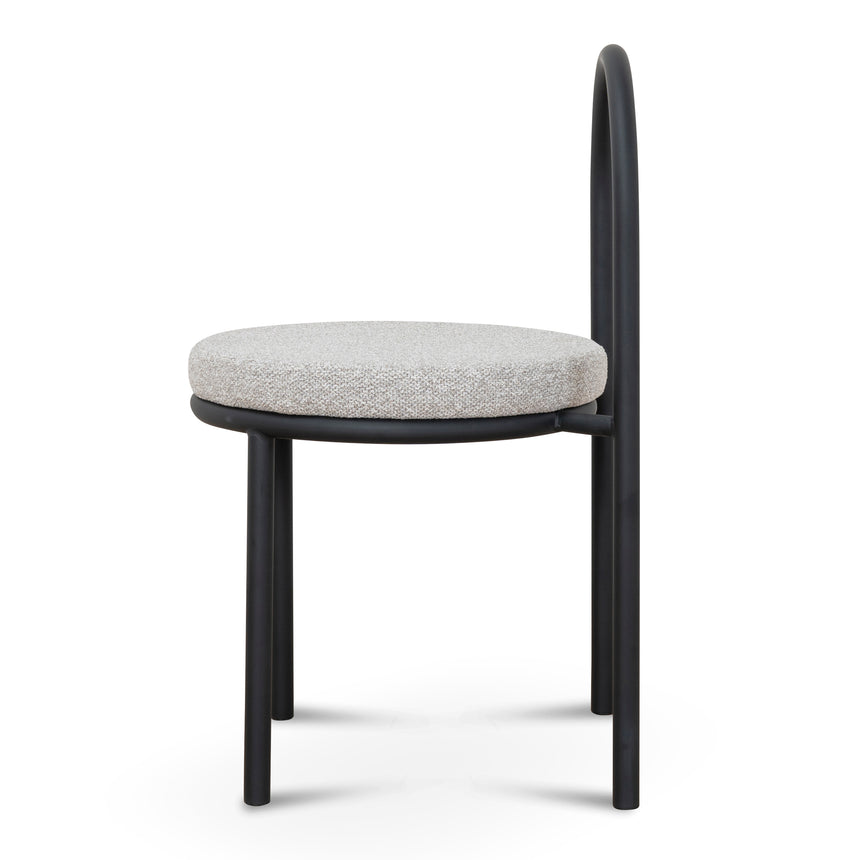 Black Dining Chair - Clay Grey (Set of 2)
