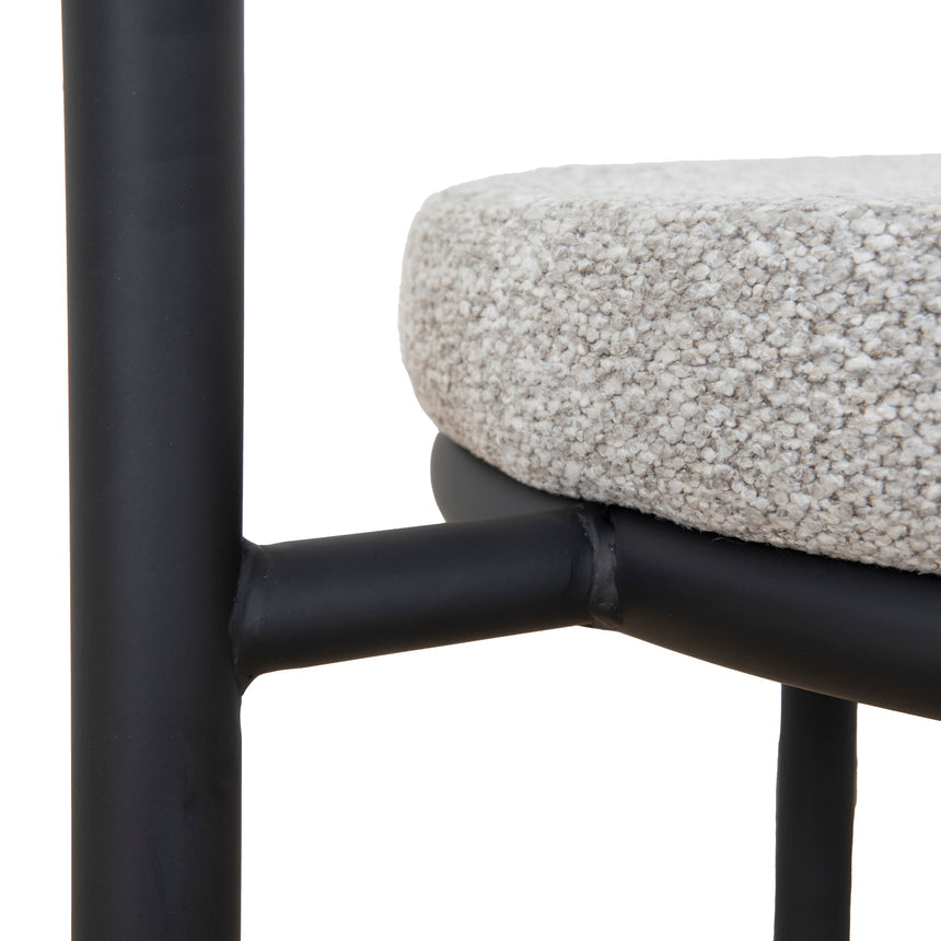 Black Dining Chair - Clay Grey (Set of 2)