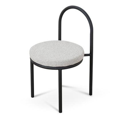 Black Dining Chair - Clay Grey (Set of 2)