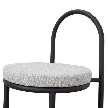 Black Dining Chair - Clay Grey (Set of 2)