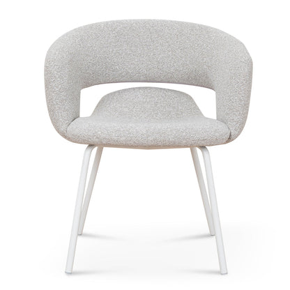 White Dining Chair - Clay Grey (Set of 2)