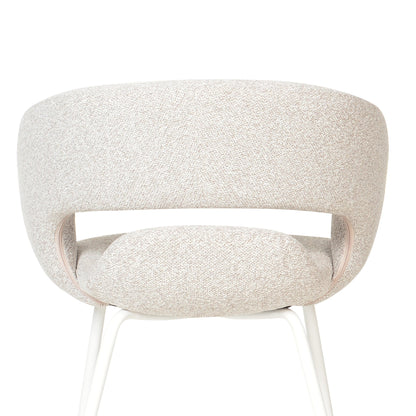 Set of 2 - Dalca White Dining Chair - Clay Grey