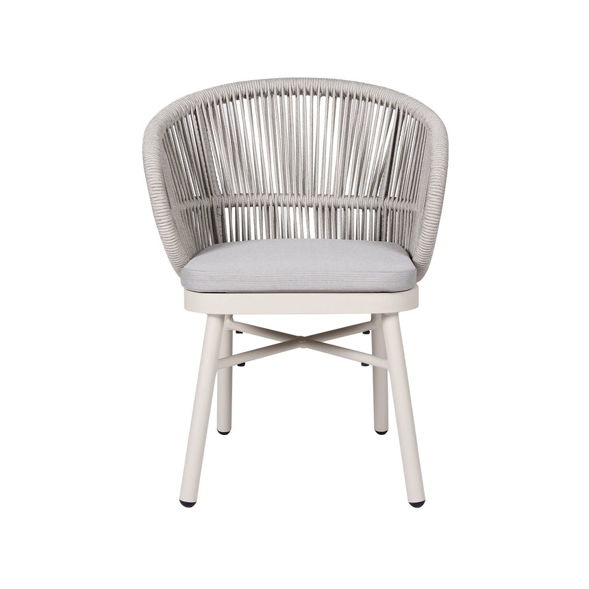 Sand White Outdoor Dining Chair - Light Grey (Set of 2)