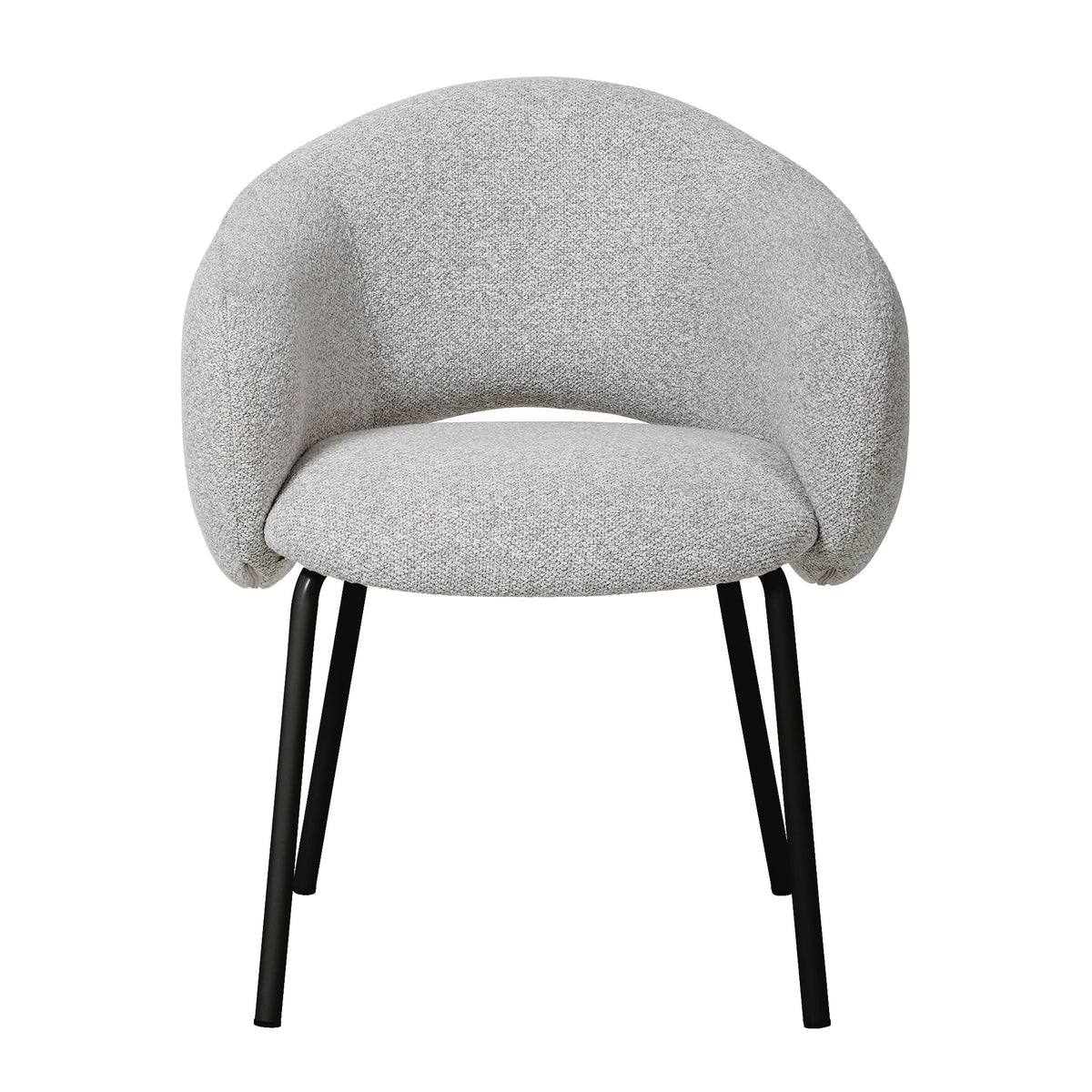 Sora Dining Chair – Black Frame, Clay Grey (Set of 2) – view 3