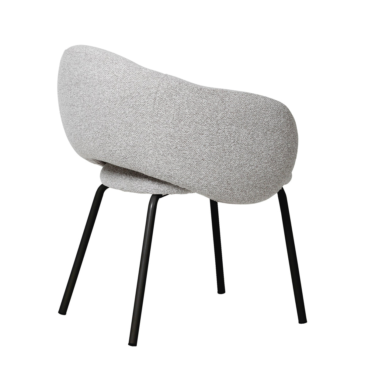 Sora Dining Chair – Black Frame, Clay Grey (Set of 2) – view 6