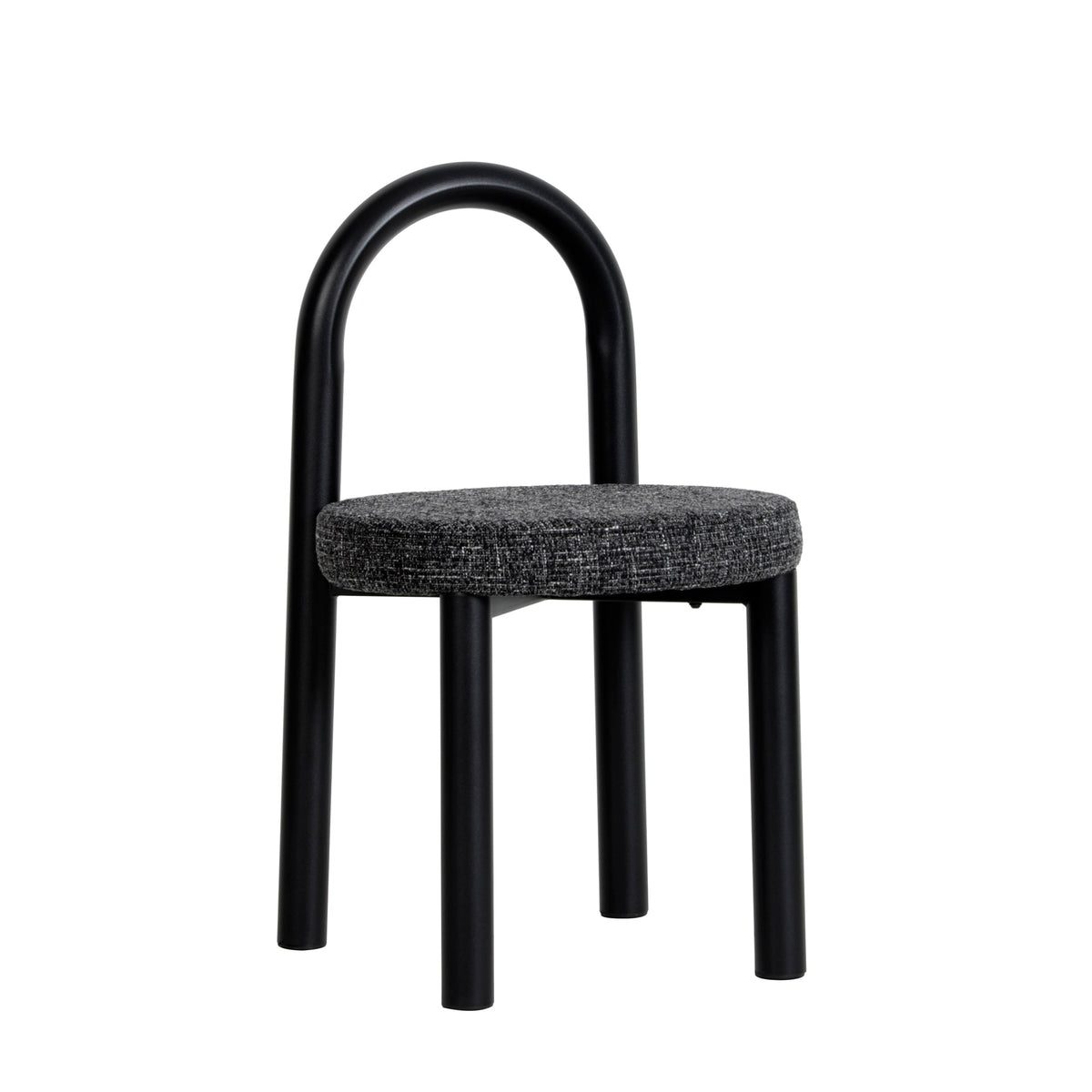 Luzia Dining Chair – Black Frame, Field Charcoal (Set of 2) – view 2