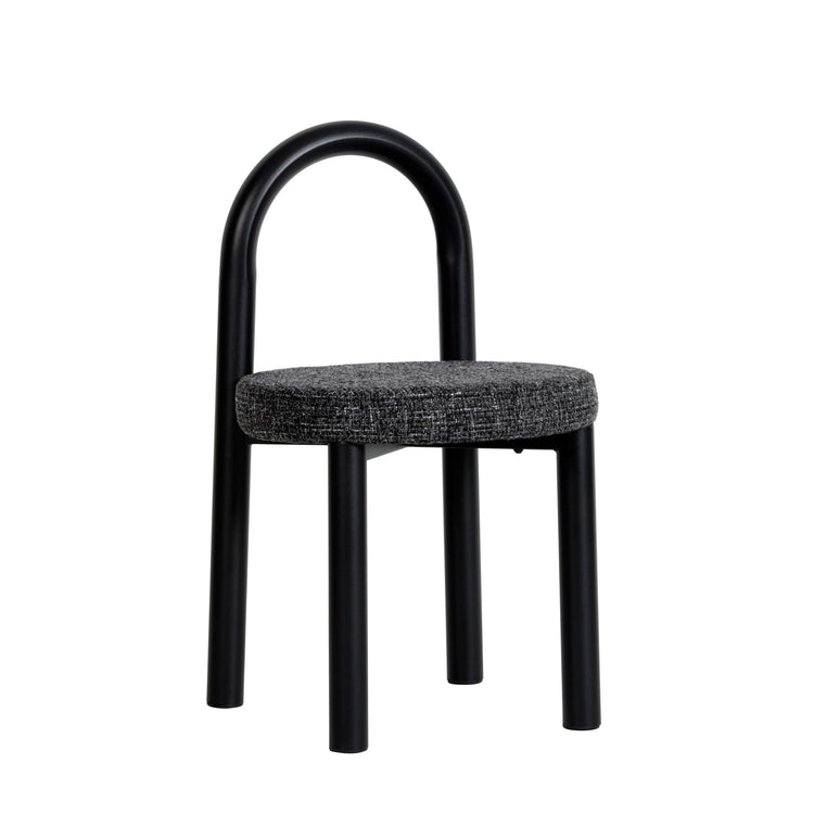 Luzia Dining Chair – Black Frame, Field Charcoal (Set of 2) – view 2