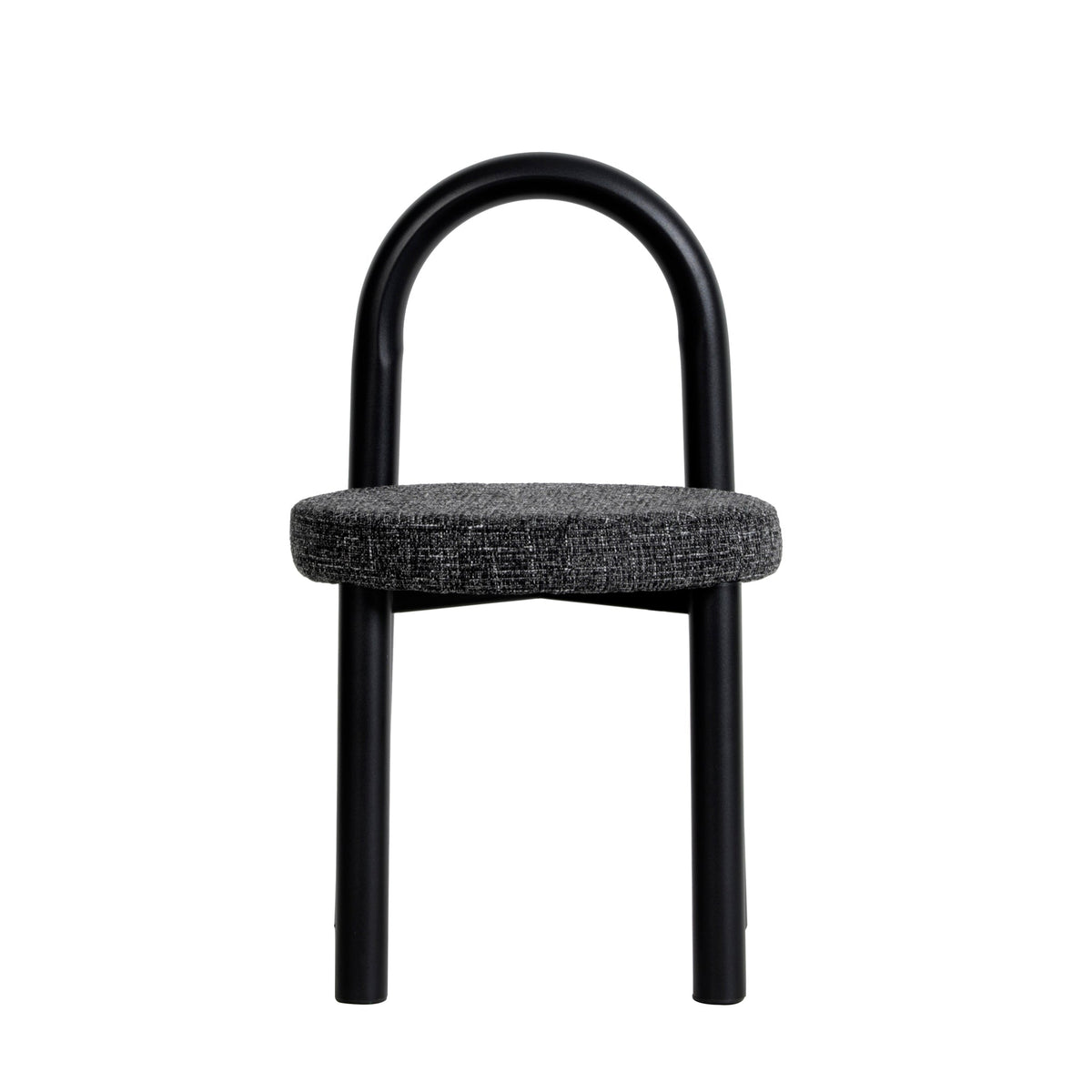 Luzia Dining Chair – Black Frame, Field Charcoal (Set of 2) – view 4