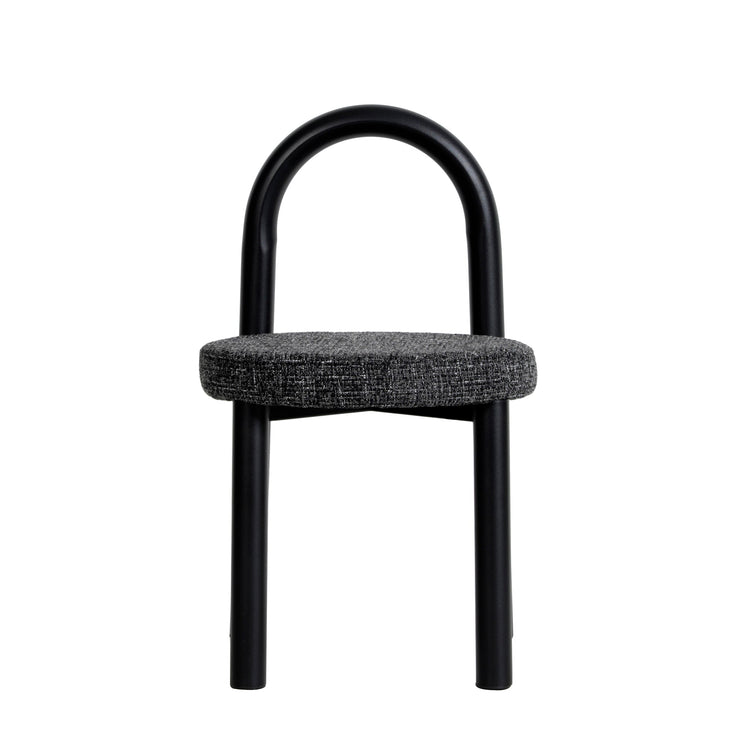 Luzia Dining Chair – Black Frame, Field Charcoal (Set of 2) – view 4
