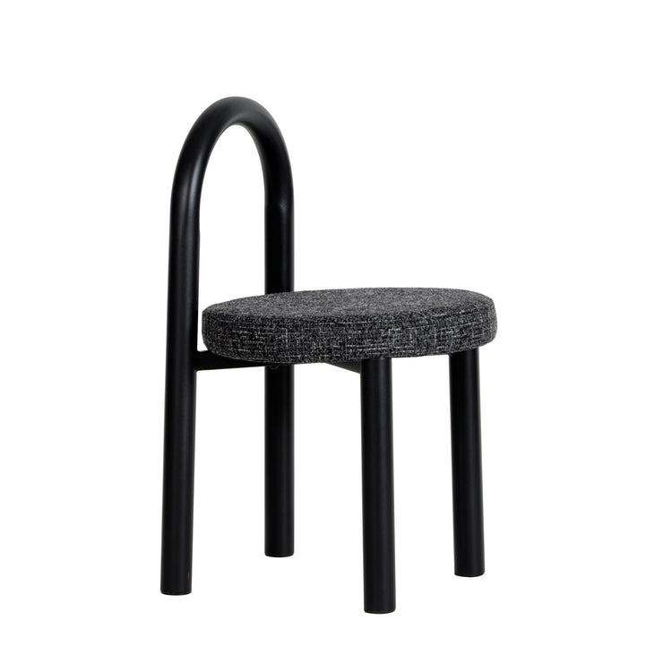 Luzia Dining Chair – Black Frame, Field Charcoal (Set of 2) – view 5