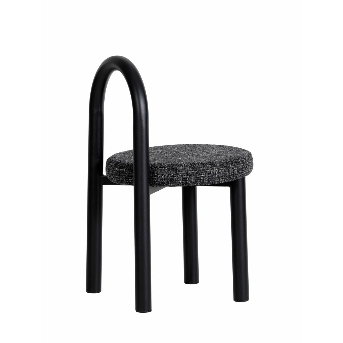 Luzia Dining Chair – Black Frame, Field Charcoal (Set of 2) – view 6