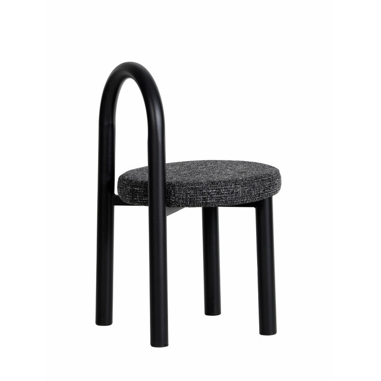 Luzia Dining Chair – Black Frame, Field Charcoal (Set of 2) – view 6