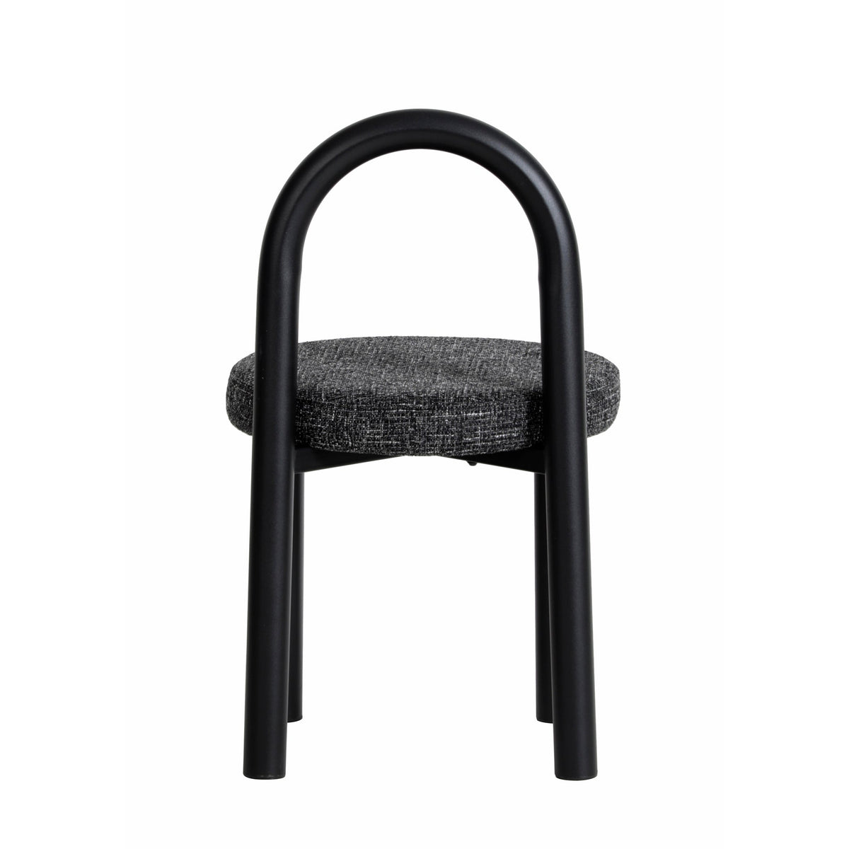 Luzia Dining Chair – Black Frame, Field Charcoal (Set of 2) – view 7