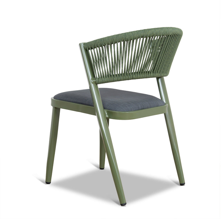 Marzella Outdoor Dining Chair – Army Green (Set of 2) – view 6