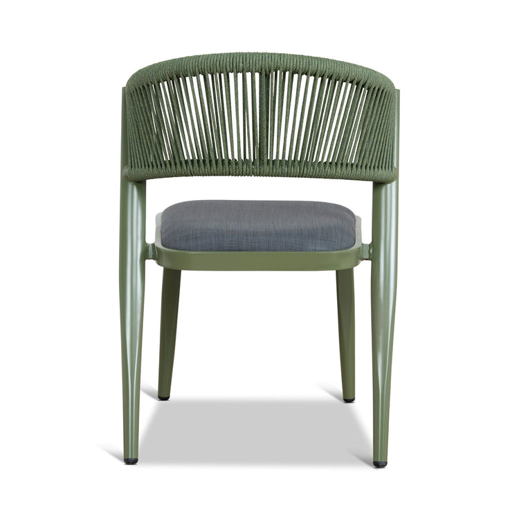 Marzella Outdoor Dining Chair – Army Green (Set of 2) – view 7