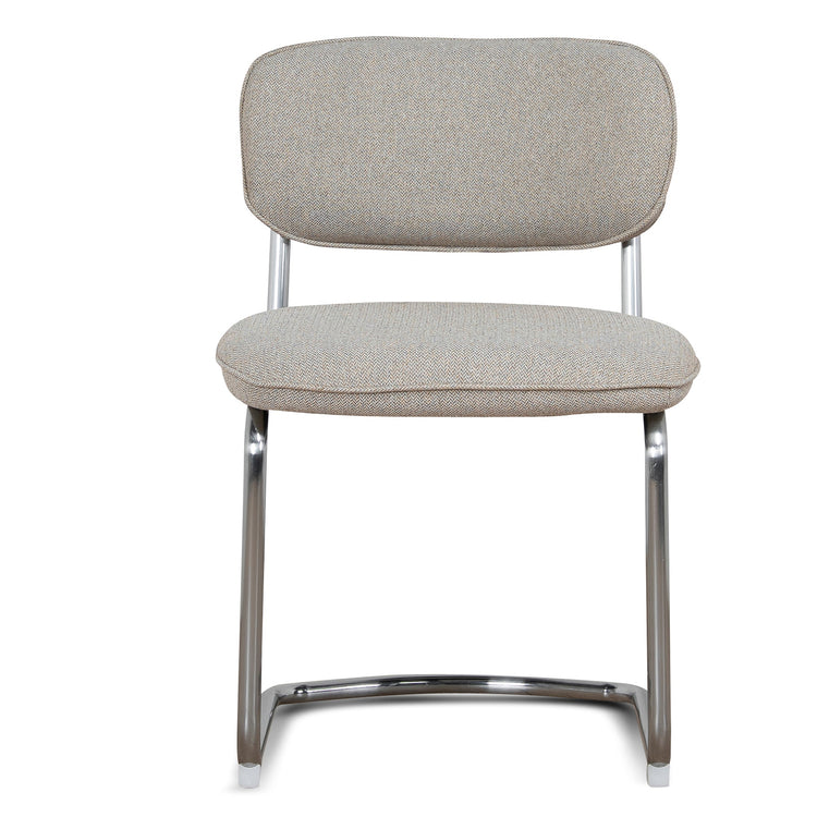 Axel Chrome Dining Chair – Henry Beige (Set of 2) – view 2