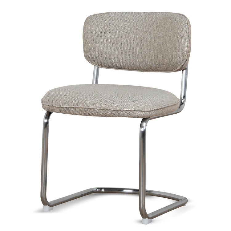 Axel Chrome Dining Chair – Henry Beige (Set of 2) – view 3