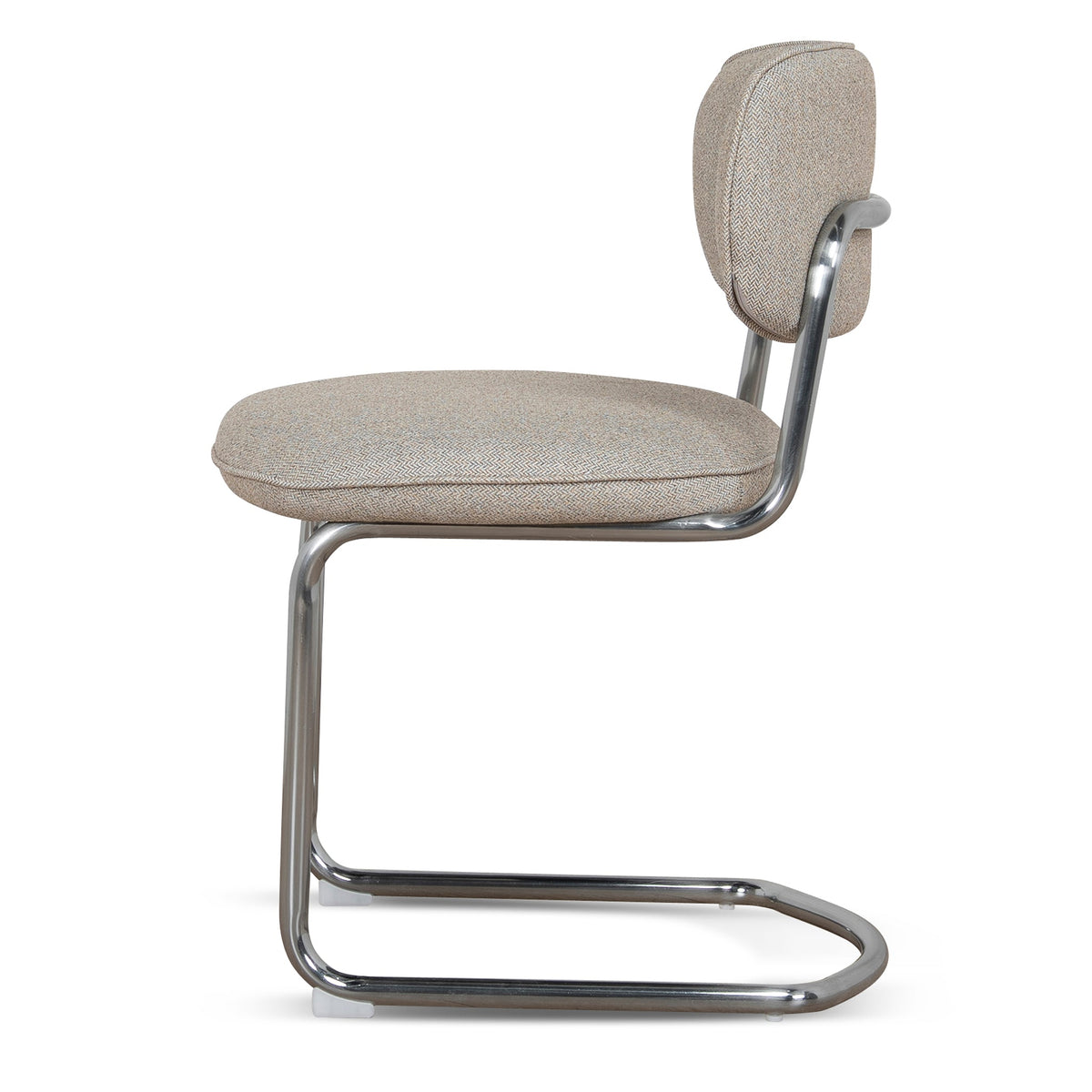 Axel Chrome Dining Chair – Henry Beige (Set of 2) – view 4