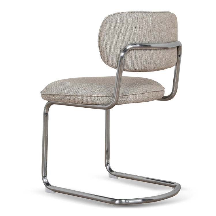Axel Chrome Dining Chair – Henry Beige (Set of 2) – view 5
