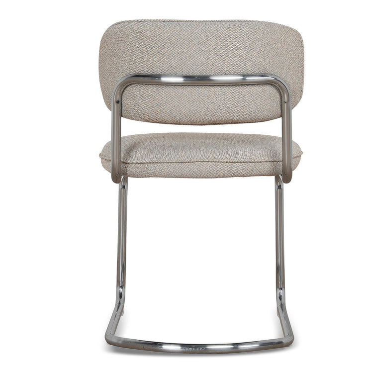 Axel Chrome Dining Chair – Henry Beige (Set of 2) – view 6