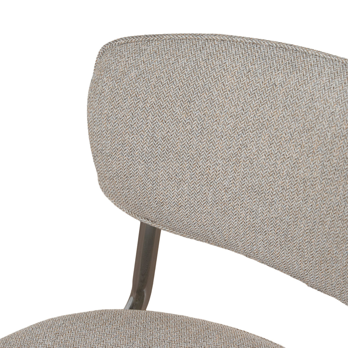 Axel Chrome Dining Chair – Henry Beige (Set of 2) – view 8