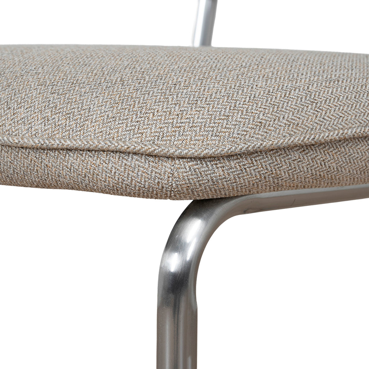 Axel Chrome Dining Chair – Henry Beige (Set of 2) – view 12