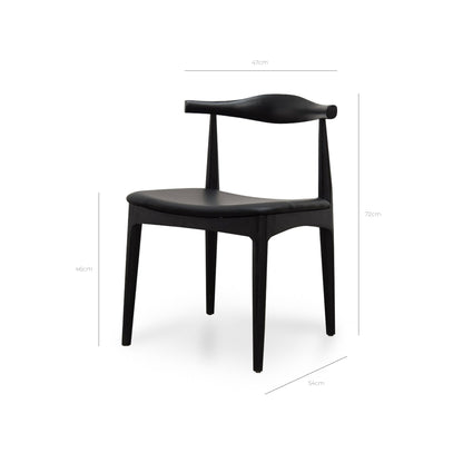 Ex Display - Henrik Dining Chair - Full Black