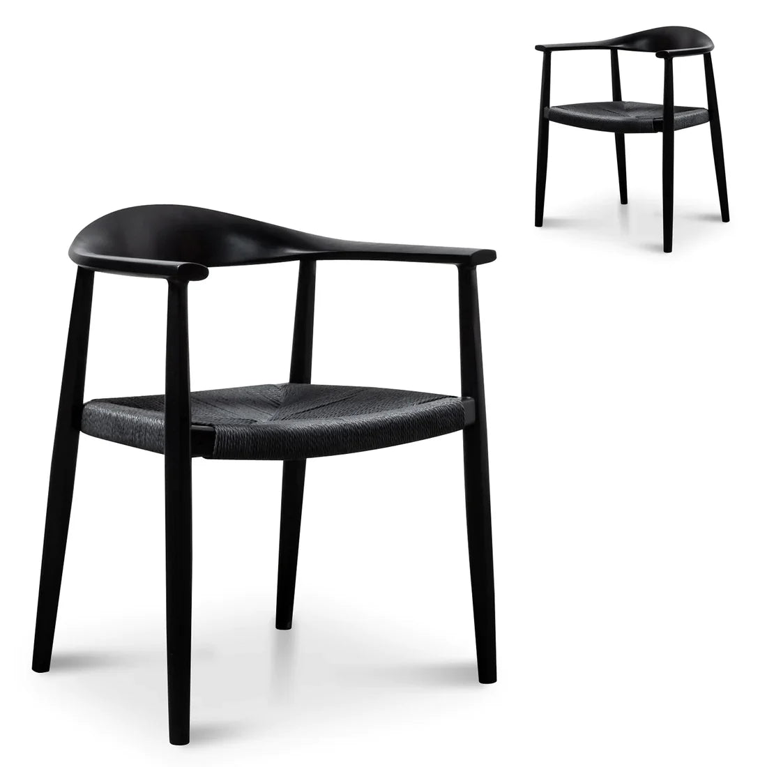 Hans Wegner Replica - Full Black(Set of 2)