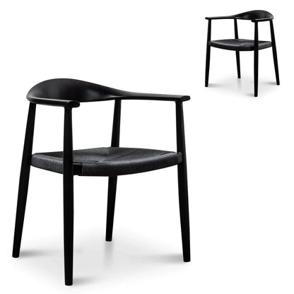Hans Wegner Replica - Full Black(Set of 2)