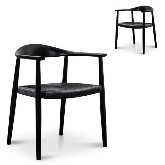 Hans Wegner Replica - Full Black(Set of 2)