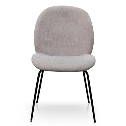 Willis Fabric Dining Chair - Oyster Beige - Last One