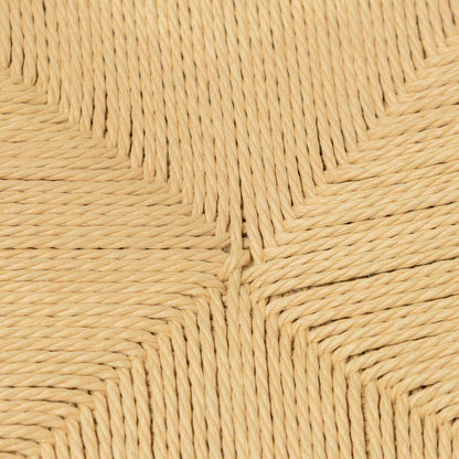 CDC6621-OW Rattan Black Dining Chair - Natural Seat (Set of 2)