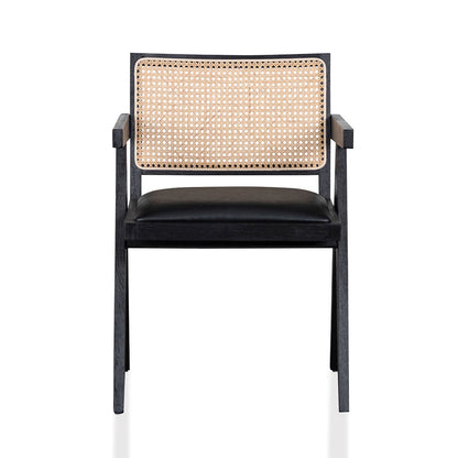 Rattan Dining Chair - Black