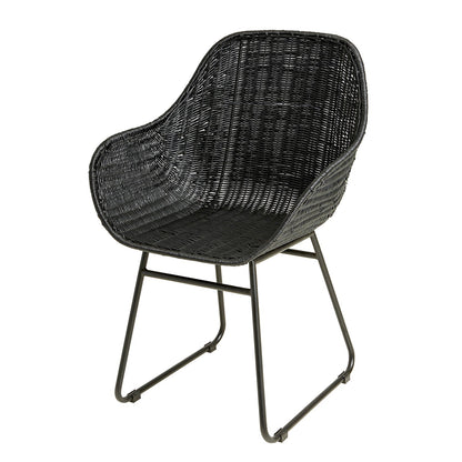 Cove Outdoor Dining Chair - Black